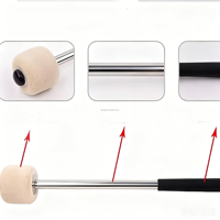 Marching Drum Hammer Head Aluminiumlegierungsgriff Praktischer Snare Drum Stick Beater
