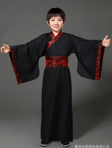 Ecowalson أطفال أولاد بنات ملابس صينية قديمة Hanfu ملابس تنكرية أزياء هالوين ملابس أطفال صينية تقليدية - Product Image 2