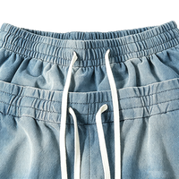 Shorts épais pour homme 100% coton, lavage minéral, logo personnalisé, coupe ample, style streetwear