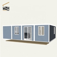 Conteneur plat pour pré-vente 20 40 pieds, conteneur de livraison à deux chambres de maison