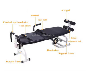 Lit de traction cervicale et lombaire manuel médical, multifonctionnel, portable, civière de traction cervicale et lombaire - Product Image 4