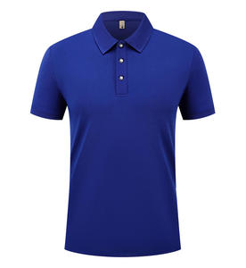 T-shirt d'été à manches courtes pour homme en viscose/coton, anti-plis, avec logo brodé personnalisé, vente en gros OEM/ODM pour le <span class=keywords><strong>golf</strong></span> - Product Image 4