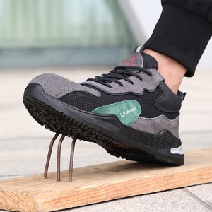 Pour GUYISA 10KV chaussures de sécurité isolées <span class=keywords><strong>Anti</strong></span>- Smash et <span class=keywords><strong>Anti</strong></span>-perçage coupe basse noir gris embout en fibre de verre Standard européen pour Win - Product Image 4