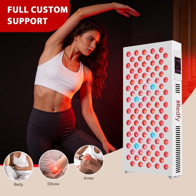 Redfy Red Light Therapy Panel Desktop Model RT500S+ 200 LED Chips 660nm/850nm Wavelengths Timer Included 3-Year Warranty Home