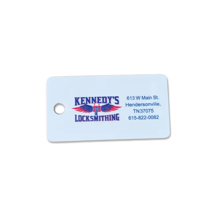 Customized Small Size Key Tag Mini PVC Loyalty VIP Membership Keychain with barcode