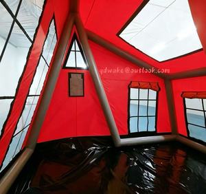 Carpa Inflable en Forma de Casa <span class=keywords><strong>Roja</strong></span>, Resistente al Agua y a los Rayos UV, para Reuniones Familiares al Aire Libre - Product Image 5