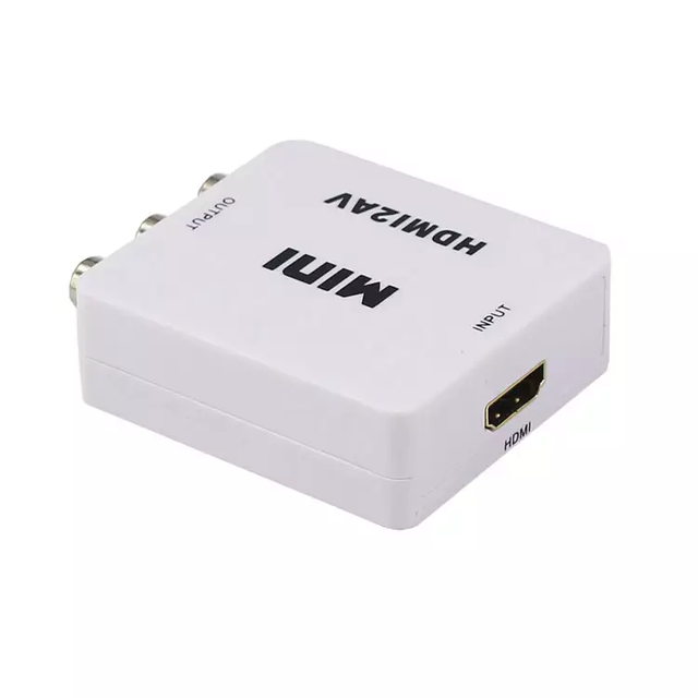 1080P RCA Hdmi Converter Mini hdmi to Av Cvbs hdmi Cable to Rca Av Adapter Converter