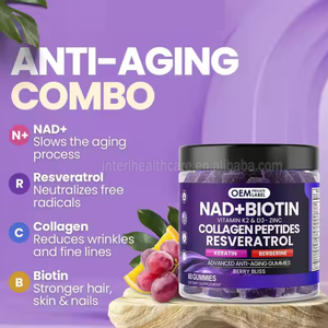 Gli integratori di Ausreson NAD biotina berberina contengono Nicotinamide Riboside Care vitamine di supporto NAD Gummies - Product Image 2