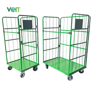 सामग्री परिवहन और भंडारण औद्योगिक उच्च क्षमता भारी शुल्क रोल पिंजरे ट्रॉली - Product Image 1