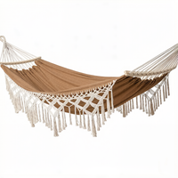 Hamac double moderne de style bohème en tissu, balançoire pour l'extérieur, capacité de 300 lb