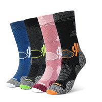 Chaussettes de randonnée en laine matelassées MQ 005, contrôle de l'humidité, chaussettes de trekking pour femmes