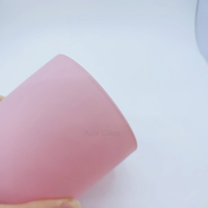 Tarro de vela de vidrio rosa de 250ml para hacer velas - Product Image 3