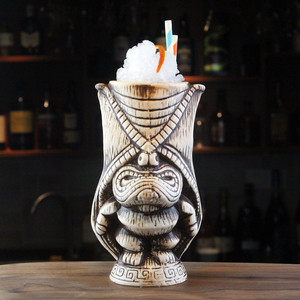 Internet Celebrity <strong>Tiki</strong> Mug Hawaii Character Grimace Face Pottery Ceramic Mug <strong>for</strong> <strong>Sale</strong> Drop Shipping - Product Image 5