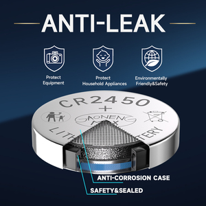 Gaonengmax OEM <span class=keywords><strong>cr2450</strong></span> piles CR <span class=keywords><strong>3v</strong></span> <span class=keywords><strong>pile</strong></span> bouton pilas la <span class=keywords><strong>pile</strong></span> <span class=keywords><strong>CR2450</strong></span> piles primaires au <span class=keywords><strong>lithium</strong></span> pour jouets électroniques - Product Image 5