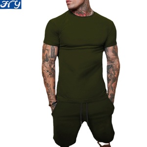 Conjunto Deportivo de Verano para Hombre HY, Camiseta Casual de Manga Corta y Pantalones Cortos, Conjunto de 2 Piezas - Product Image 2