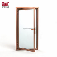 Porte en cuivre pur de style moderne, personnalisable, fabriquée à la main, robuste, à double battant, élégante, pour villa