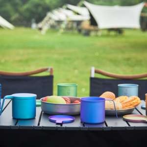 Gobelet en titane pur à spectre radiant pour la maison, le <span class=keywords><strong>camping</strong></span>, léger, rafraîchissant, coloré, avec bord roulé, soudure sans couture, vaisselle - Product Image 6