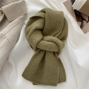カスタム 厚手 ショール ニット 暖かい カシミア スカーフ 無地 冬 プレーン スカーフ レディース カシミア マフラー - Product Image 5