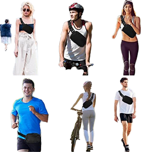 Yeni Moda Hafif Özel Logolu Bel Çantası Su Geçirmez Seyahat Spor Çapraz Askılı Göğüs Bel Çantası Küçük Bel Çantası Fermuarlı - Product Image 6