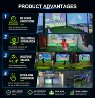 Sistema de Juego de Fútbol de Proyección Interior Económico, Simulador de Fútbol Interactivo para Educación Deportiva y Juego
