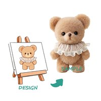 Peluche personnalisée super douce avec design brodé et doublure en maille de nylon