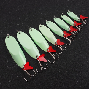 Señuelos de Pesca Tipo Cuchara, Brillan en la Oscuridad, Señuelos Giratorios de Metal Duro para Salmón, Lubina, Trucha, Lucio, Crappie, Walleye, Agua Salada y Agua Dulce - Product Image 6
