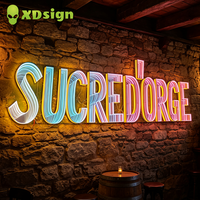Lettres en relief 3D personnalisées Infinity Abyss avec éclairage LED, en acrylique semi-transparent, étanches IP65, pour la décoration publicitaire