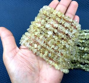 16 pouces de Long naturel citron Quartz pierre précieuse lisse puces non coupées fabrication de bijoux 2020 populaire naturel bracelet à bricoler soi-même collier boucle d'oreille - Product Image 2