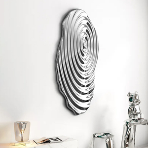 Decorazione da parete in stile Art Deco con decorazione da parete in acciaio inossidabile irregolare astratte di nuova tendenza - Product Image 2