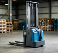 Gerbeur électrique Worui Walkie 1000 kg, longueur de fourche 1100 mm, centre de charge 500 mm, petit rayon de braquage, modèle d'entrepôt CDD-BXS 48V