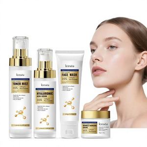 Set de Cuidado Facial 4 en 1 con Ácido Hialurónico y Ceramidas, Fórmula Revitalizante, Antiarrugas, Antienvejecimiento y Blanqueadora, 10X - Product Image 2