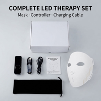 Masque facial avancé à lumière rouge NIR 850nm 1072nm, appareil de soin de la peau LED avec lumière rouge 630nm