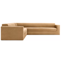 Canapé sectionnel d'intérieur au design minimaliste italien, mobilier de salon, confortable et écologique pour appartement