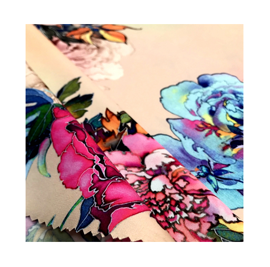 Полиэстерное мягкое в rmani атласный шифон пользовательский уф-печать/цифровая печать/модный дизайн s170665 для леди платье ткань