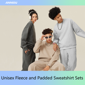 345G polaire sweat et pantalon de survêtement ensemble automne hiver hommes femmes marque de mode décontracté sport lâche <span class=keywords><strong>Pull</strong></span> - Product Image 6