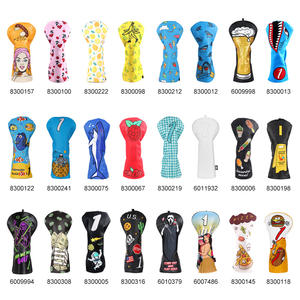 Im Angebot PU-Leder Golf-Zubehör Vierblättriges Kleeblatt Bestickte Golf-Schlägerhauben Driver Golf-Schlägerabdeckungen - Product Image 4