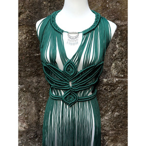 Vestido Romano Hecho a Mano para Mujer 2024, Vestido de una Pieza con Diseño de Borlas, Estilo Bohemia, para Vacaciones en la Playa - Product Image 1