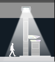 Lumière de station-service à LED haute luminosité, lumière de station-service
