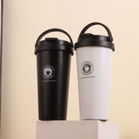 Tasse à café isotherme portable en acier inoxydable 304 de style américain, 500 ml, cadeau d'affaires pratique, personnalisation, 6-12 heures