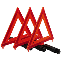 Kit de sécurité d'urgence pour panne de véhicule en bord de route, triangles de signalisation réfléchissants, lot de 3 pour voiture
