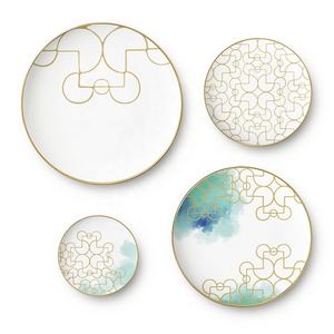 2025 recién llegados Bone China Dinner Set platos de cena de cerámica para boda - Product Image 2