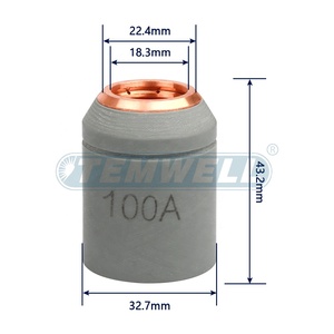 TEMWELL A141 Bouclier de coupe en céramique et cuivre pour accessoires de soudage plasma, refroidi par air PR0101, compatible <span class=keywords><strong>BRIMA</strong></span> CUT-120 - Product Image 2