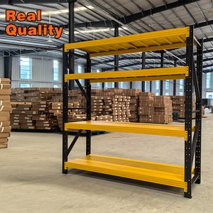 Estanterías de Almacenamiento de Alta Resistencia, Capacidad de Carga de 500 kg/Nivel, Estantes de Acero, Estanterías Industriales Apilables para Almacén, Estanterías Metálicas - Product Image 3