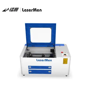 Mesin Pemotong Laser Co2 Desktop untuk Lembar Akrilik dengan Tabung Laser 60 Watt/Kartu Undangan Pernikahan Memotong dan Memahat Laser