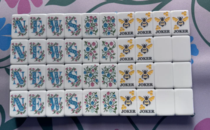 Offre Spéciale – Ensemble de Mahjong Américain de Luxe Moderne Bleu Lac, <span class=keywords><strong>Jeu</strong></span> de Casino pour 4 Joueurs, en Acrylique Écologique, pour Divertissement - Product Image 2