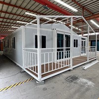 Maison mobile de luxe étanche de style moderne avec structure en acier, type mini-maison préfabriquée extensible en conteneur, conforme aux normes australiennes