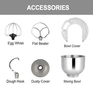 Batidora de Cocina Eléctrica, Mezcladora de Alimentos, Amasadora Multifuncional para Hacer Pan y Pasteles en Casa - Product Image 6