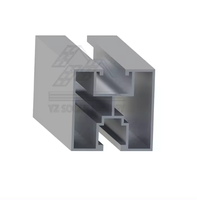 Rails en aluminium anodisé argent naturel de haute qualité YZ pour montage solaire photovoltaïque sur toiture, profil Al6005-T5, installation rapide, garantie 12 ans