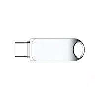 Mini clé USB en métal avec logo personnalisé Clé de stockage USB OTG pivotante pour téléphone avec capacité de 2 Go à 128 Go de type C Boîte d'emballage