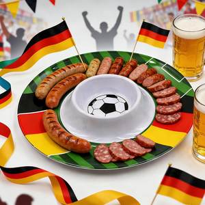 Plateau <span class=keywords><strong>de</strong></span> service en mélamine sur le thème du football américain <span class=keywords><strong>de</strong></span> 19,5 pouces, plateau décoratif pour les fans <span class=keywords><strong>de</strong></span> sport, fête/salle <span class=keywords><strong>de</strong></span> jeux - Product Image 5